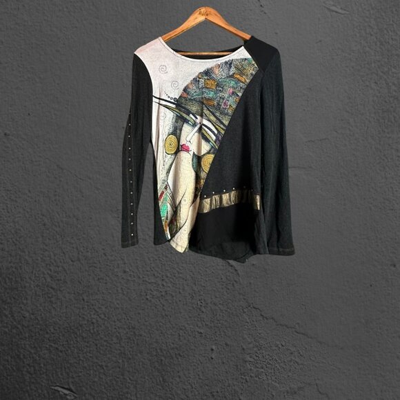 Simply Art by Dolcezza Women’s Face Top - Picture 1 of 5